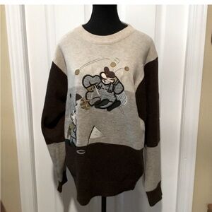 Arnold Palmer Golf Vintage Rare Wool 1ST & 2ND Putt Sweater